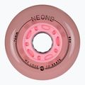 Roller skate wheels Powerslide Neons LED 76 mm/85A 4 pcs. rose