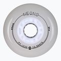 Roller skate wheels Powerslide Neons LED 80 mm/85A 4 pcs. white