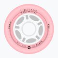 Roller skate wheels Powerslide Neons LED 84 mm/85A 4 pcs. rose