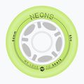 Roller skate wheels Powerslide Neons LED 84 mm/85A 4 pcs. green