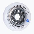 Roller skate wheels Powerslide Spinner 84 mm/88A 4 pcs. white 2