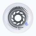 Roller skate wheels Powerslide Spinner 90 mm/88A 4 pcs. white