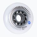 Roller skate wheels Powerslide Spinner 90 mm/88A 4 pcs. white 2