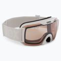 Ski goggles UVEX Downhill 2000 S V white/mirror silver/variomatic clear 55/0/448/10