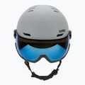Ski helmet UVEX Wanted Visor rhino matt/mirror blue/smoke 2