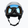 Ski helmet UVEX Wanted Visor rhino matt/mirror blue/smoke 10