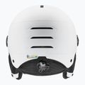 Children's ski helmet UVEX Rocket Visor Jr white/black matt/mirror blue/smoke 3