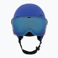 Children's ski helmet UVEX Rocket Visor Jr blue matt/mirror blue/smoke 2