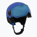 Children's ski helmet UVEX Rocket Visor Jr blue matt/mirror blue/smoke 9