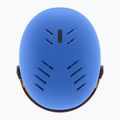 Children's ski helmet UVEX Rocket Visor Jr blue matt/mirror blue/smoke 4