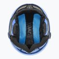Children's ski helmet UVEX Rocket Visor Jr blue matt/mirror blue/smoke 5