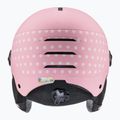 Children's ski helmet UVEX Rocket Visor Jr pink confetti matt/mirror silver/lasergold lite 4