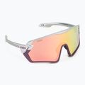 UVEX Sportstyle 231 silver plum mat/mirror red cycling glasses S5320655316