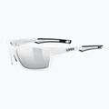 Bicycle goggles UVEX Sportstyle 232 P white mat/polavision mirror silver S5330028850 5