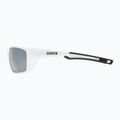 Bicycle goggles UVEX Sportstyle 232 P white mat/polavision mirror silver S5330028850 6