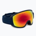 Ski goggles UVEX Topic navy matt/mirror rainbow rose