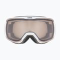 UVEX Downhill 2100 V ski goggles white matt/mirror silver/variomatic clear 2