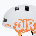 Children's helmet UVEX Kid 3 CC dirtbike light grey/orange 7