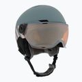 Children's ski helmet UVEX Rocket Visor Jr rhino/blush matt/mirror silver/lasergold lite