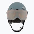 Children's ski helmet UVEX Rocket Visor Jr rhino/blush matt/mirror silver/lasergold lite 2