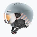 Children's ski helmet UVEX Rocket Visor Jr rhino/blush matt/mirror silver/lasergold lite