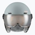 Children's ski helmet UVEX Rocket Visor Jr rhino/blush matt/mirror silver/lasergold lite 2