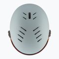 Children's ski helmet UVEX Rocket Visor Jr rhino/blush matt/mirror silver/lasergold lite 5