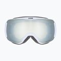 Women's ski goggles UVEX Downhill 2100 CV WE S2 arctic blue matt/mirror white/colorvision green 2