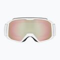 UVEX Xcitd CV S2 ski goggles white matt/morror rose/colorvision green 2