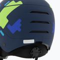Children's ski helmet UVEX Rocket Visor Jr blue puzzle matt/mirror blue/smoke 7