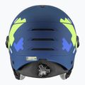 Children's ski helmet UVEX Rocket Visor Jr blue puzzle matt/mirror blue/smoke 3