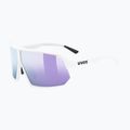 UVEX Sportstyle 237 white matt/mirror lavender sunglasses