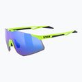 UVEX Pace Perform S CV sunglasses yellow matt/mirror blue