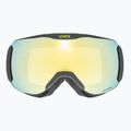 Ski goggles UVEX Downhill 2100 V black shiny/mirror silver clear 2