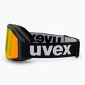 UVEX ski goggles Gravity FM black matt/mirror red orange clear 4