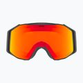 UVEX ski goggles Gravity FM black matt/mirror red orange clear 2