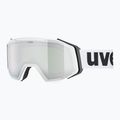 UVEX ski goggles Gravity FM white matt/mirror silver clear green