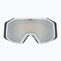 UVEX ski goggles Gravity FM white matt/mirror silver clear green 2