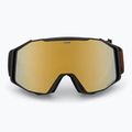 UVEX ski goggles Gravity FM black matt/mirror gold orange clear 2