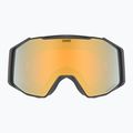 UVEX ski goggles Gravity FM black matt/mirror gold orange clear 2