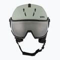Ski helmet UVEX Instinct Visor oxid green matt/mirror silver/smoke 2