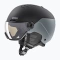 Ski helmet UVEX Wanted Visor Pro V black/silver matt