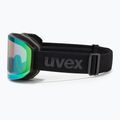 Ski goggles UVEX Evidnt Attract V + case black matt/mirror green clear/yellow 5