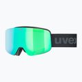 UVEX children's ski goggles Pwdr FM black matt/mirror green yellow clear