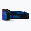 UVEX children's ski goggles Pwdr FM black matt/mirror blue smoke clear 4