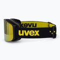 UVEX children's ski goggles Pwdr FM black matt/mirror yellow green clear 4