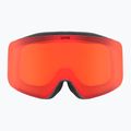 UVEX children's ski goggles Pwdr FM black matt/mirror red orange clear 2
