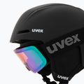 Children's ski helmet UVEX Viti Set + goggles Speedy Pro black matt/mirror green/yellow/clear 8