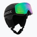 Children's ski helmet UVEX Viti Set + goggles Speedy Pro black matt/mirror green/yellow/clear 10