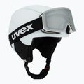 Children's ski helmet UVEX Viti Set + goggles Speedy Pro white matt/mirror silver/green/clear 9
